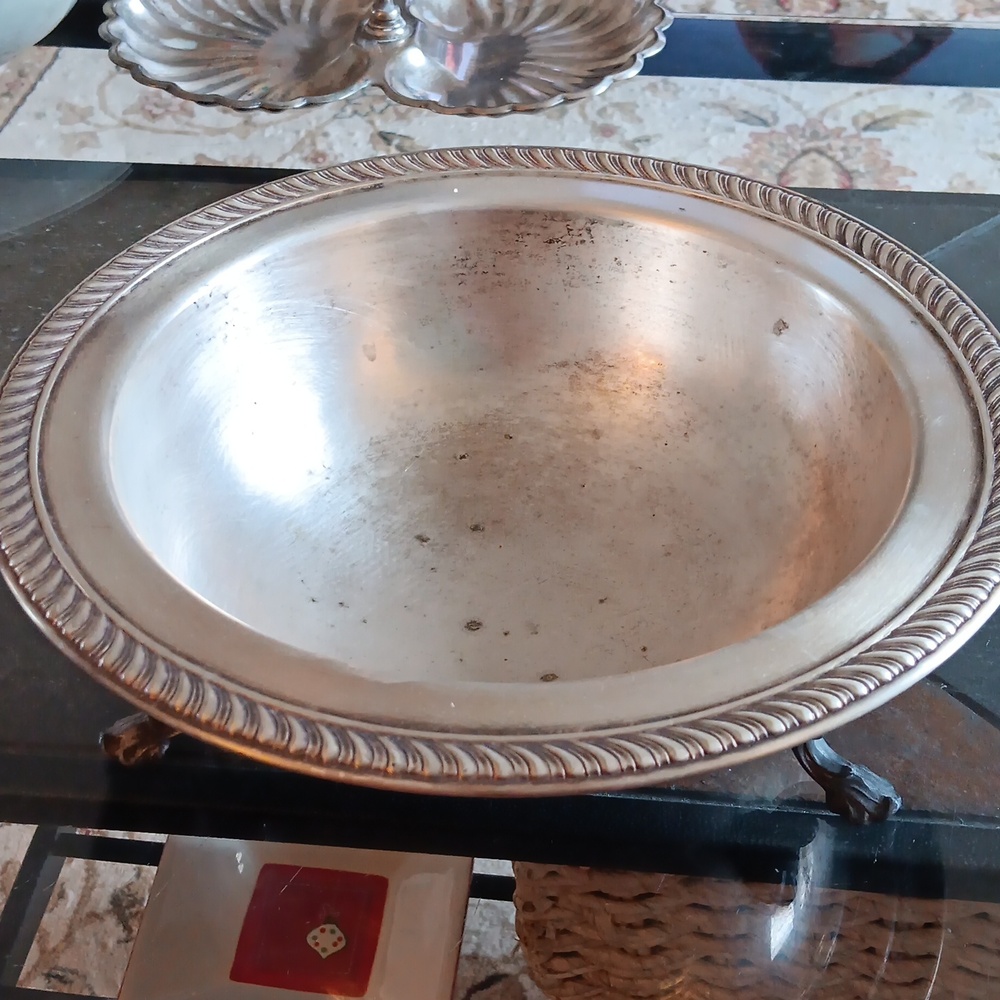 ROGERS COMPANY SILVER FOOTED BOWL